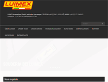 Tablet Screenshot of luimex.de